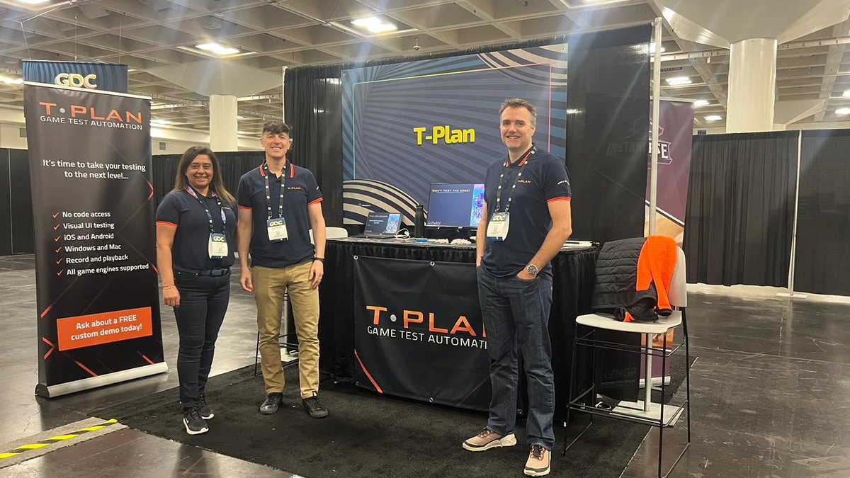 TPlanltd's tweet photo. Hey #GDC2024 attendees! Don't miss your chance to learn about game test automation at Booth SU36. Stop by for a personalized demo and see how T-Plan can help you achieve unparalleled testing accuracy. Let's chat! #GameTesting #Automation #TPlan https://t.co/Jzjm8eNIe2