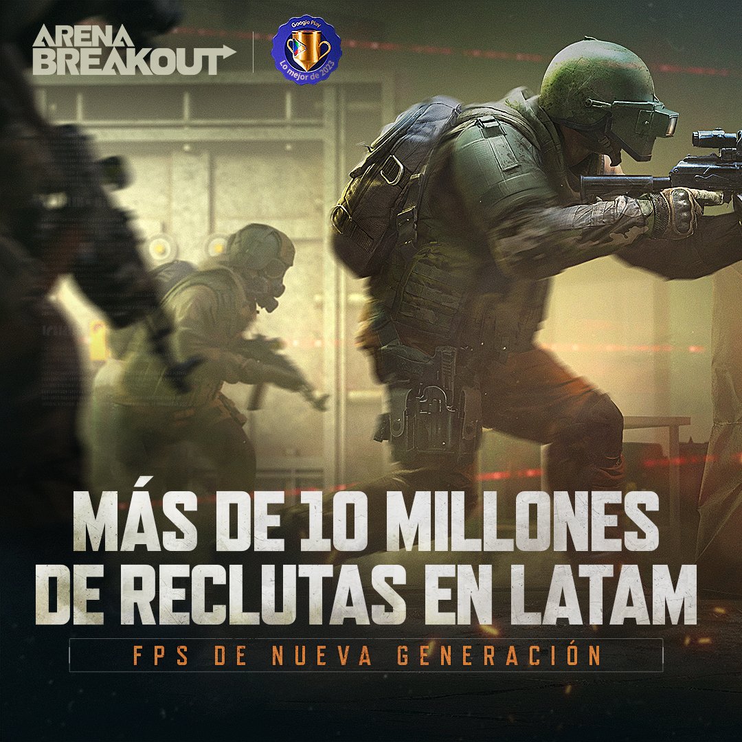 EdherPlayer's tweet photo. Familia, ya somos 10 de MILLONES de jugadores en Latinoamérica.
#ArenaBreakout #ChooseTheReal #EscapeFromBR https://t.co/YHXqzkC6mj
