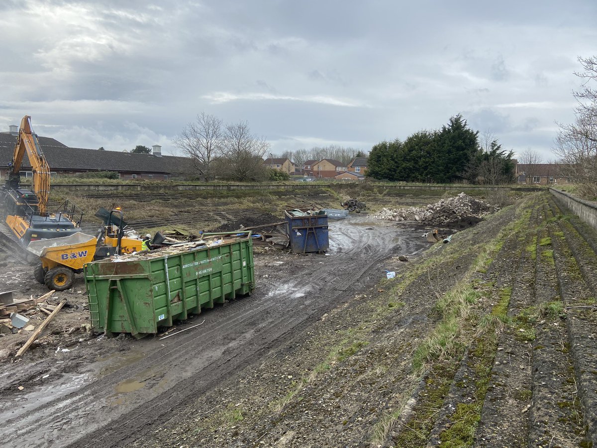 2 weeks in and the site is unrecognisable..!! Nearly all the buildings demolished..!!