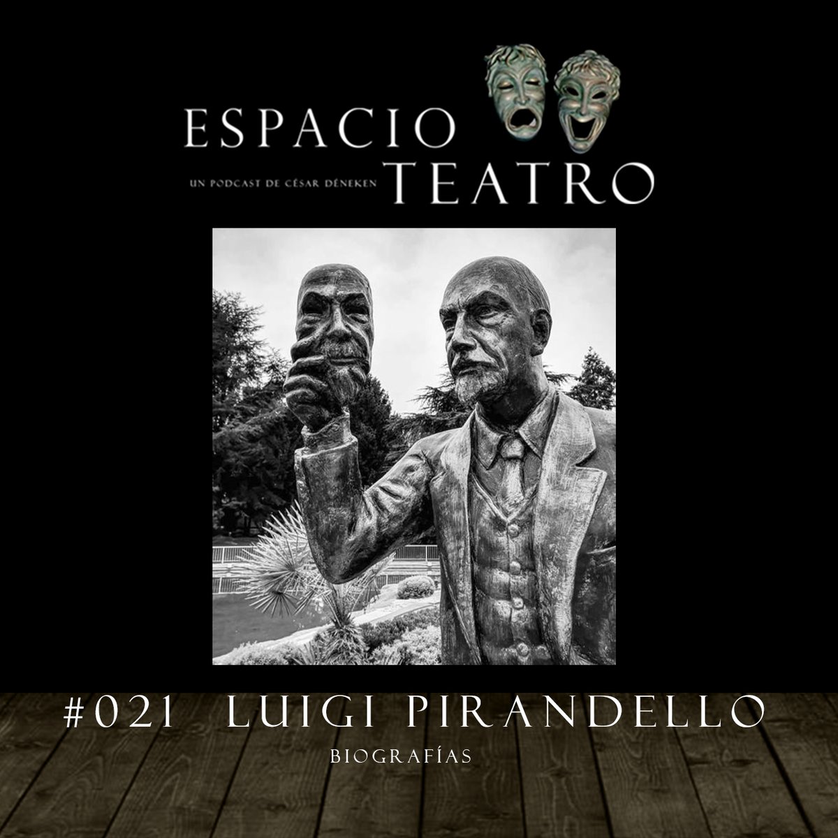 Hoy en nuestro podcast Espacio Teatro "Luigi Pirandello" Os recuerdo que podéis escucharme y haceros fans en Ivoox, spotify y en mi canal youtube. 
youtu.be/O_maw3Y1XSA
