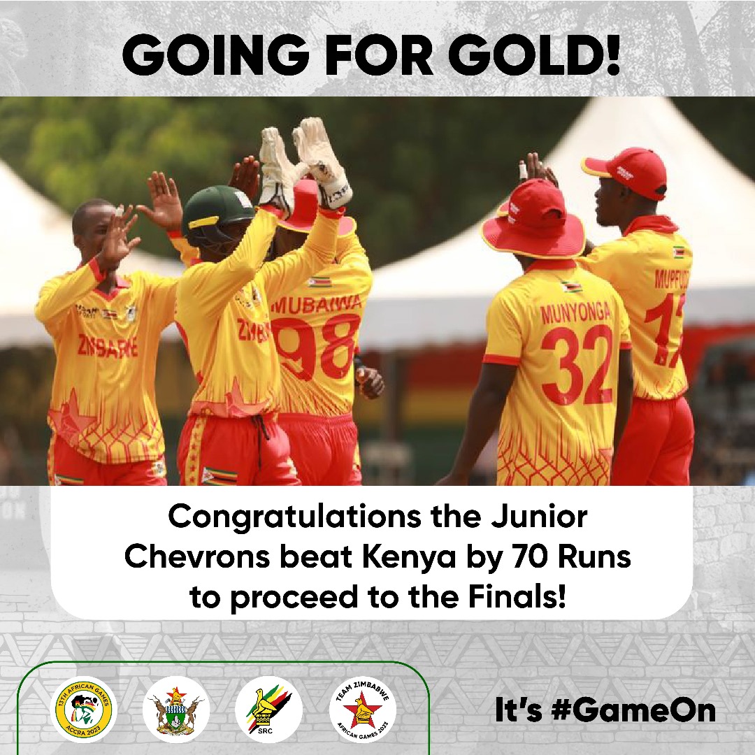 Golden Dreams in Sight! Congratulations to the young Chevrons who have qualified to play in the African Games final, and are ready to write their names in history!