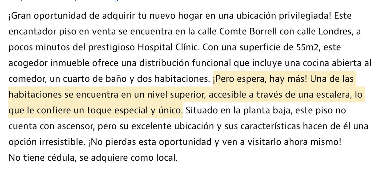 Se alquila acogedora mazmorra en Londres con Comte Borrell, en Barcelona, por solo 1.300 euros al mes. Grilletes no incluidos.