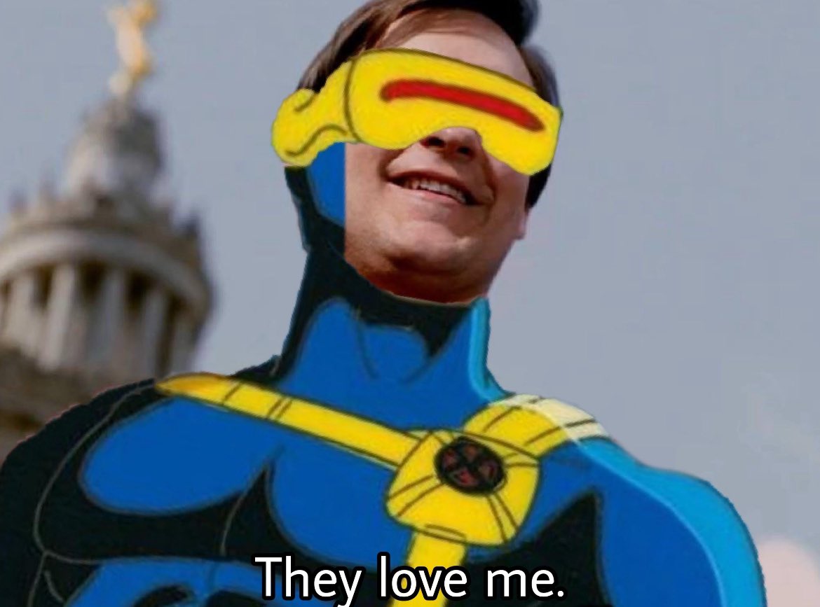 Cyclops seeing people finally being nice to him on the internet after all these years: