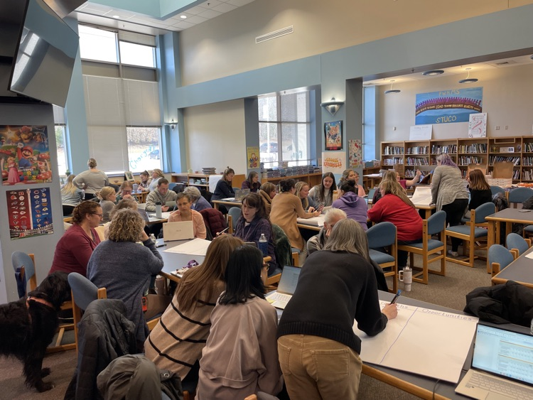 Incredible work happening with the current middle school and Complex staff as we forge ahead with plans to unify the two schools - very exciting and great seeing them come together! 💜💛
