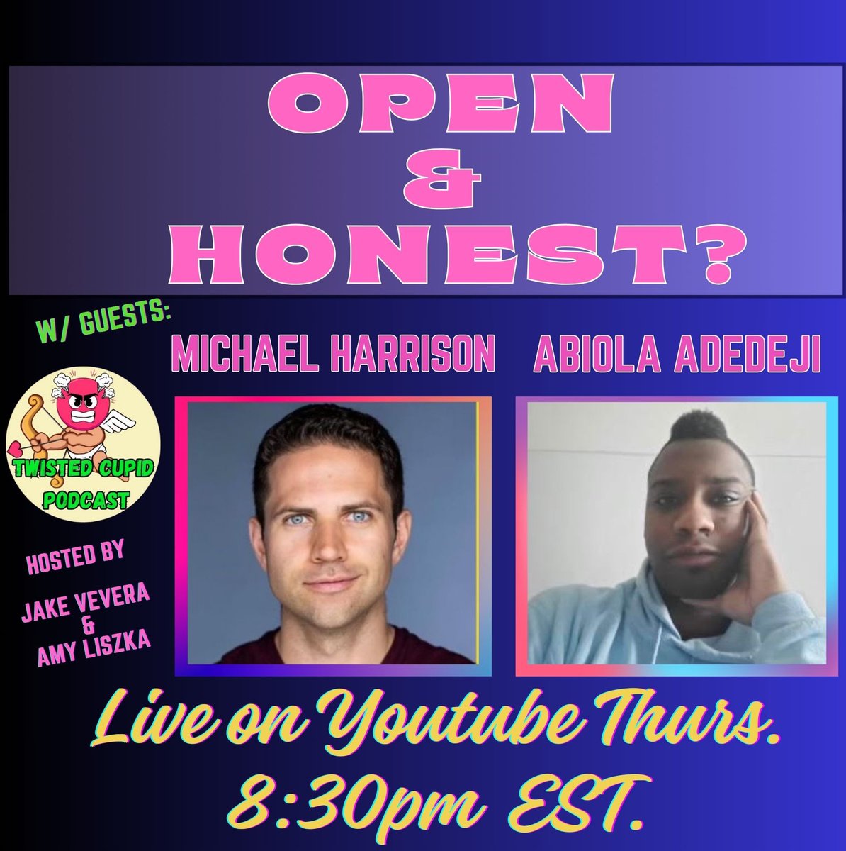 youtube.com/@TwistedCupidP… COMMENT &amp; #LIVE #STREAM W/ THE COMICS THIS #THUR 8:30pmEST &amp; ANSWER CRAZY #DATING/ #RELATIONSHIP QUESTIONS FROM #REDDIT! #datingadvice #youtube #thingstodo #thursday #comedy #livepodcast #funnypodcasts #entertaining <a href="/JakeVevera/">Jake Vevera</a> <a href="/amyliszka/">Amy Liszka</a> @joel66smith