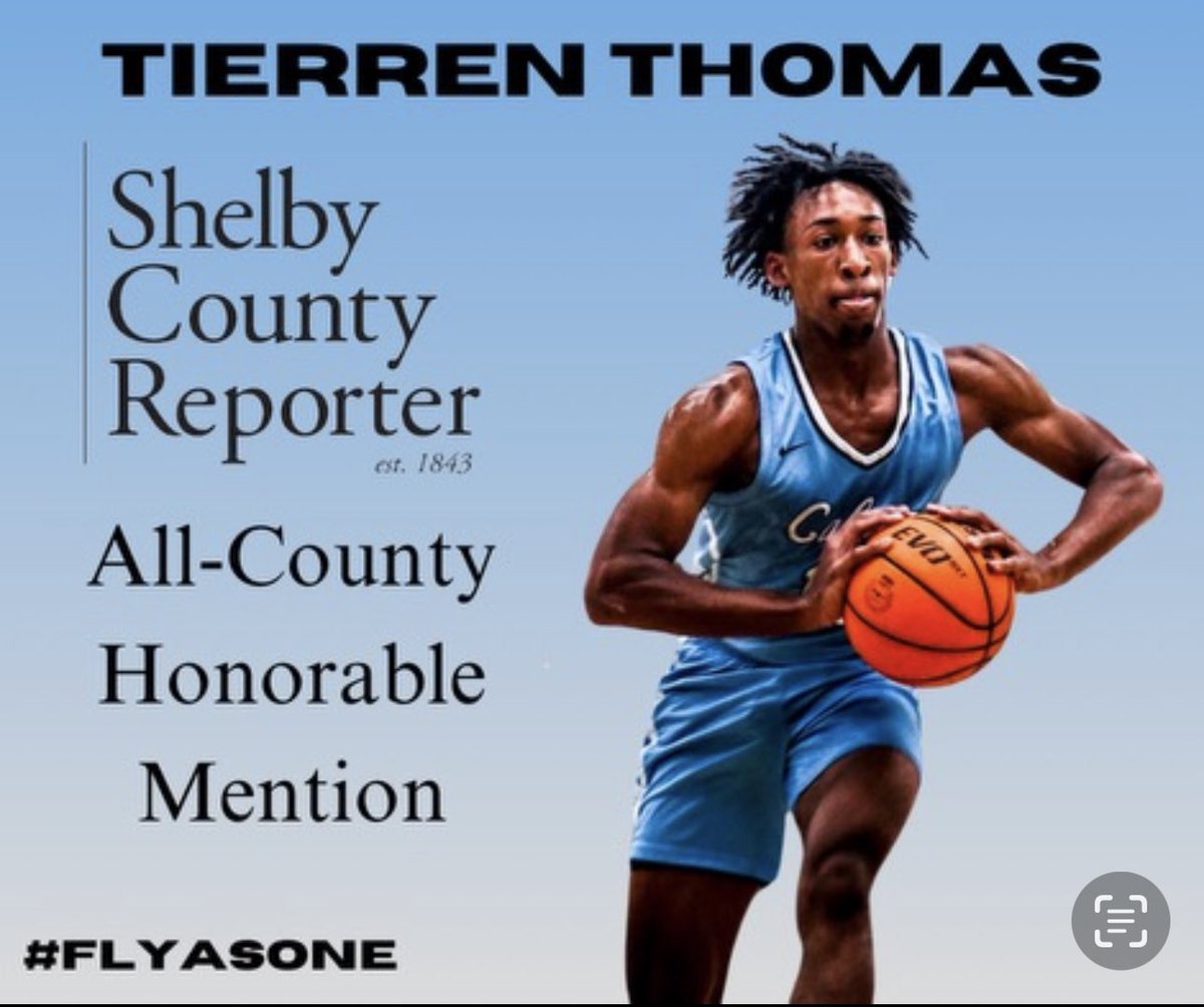 Congratulations to Senior Guard Tierren Thomas on his All-County Honorable Mention for the 2024 season in the Shelby County Reporter! His commitment, hard work, leadership and loyalty within the Calera Basketball program is much appreciated!