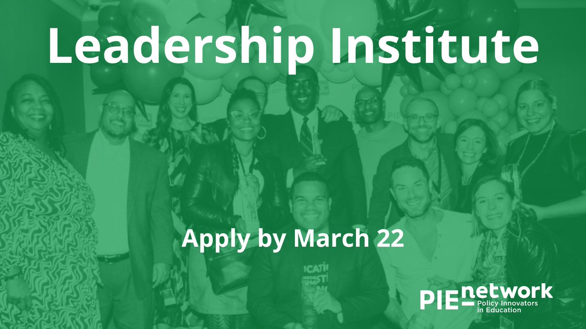 Calling all PIE Network leaders! You have 24 hours left to join your peers in a year-long cohort experience to sharpen your skills and strengthen your advocacy. Check your inbox for a link to apply. Get more details about the program here: pie-network.org/what-we-do/lea…