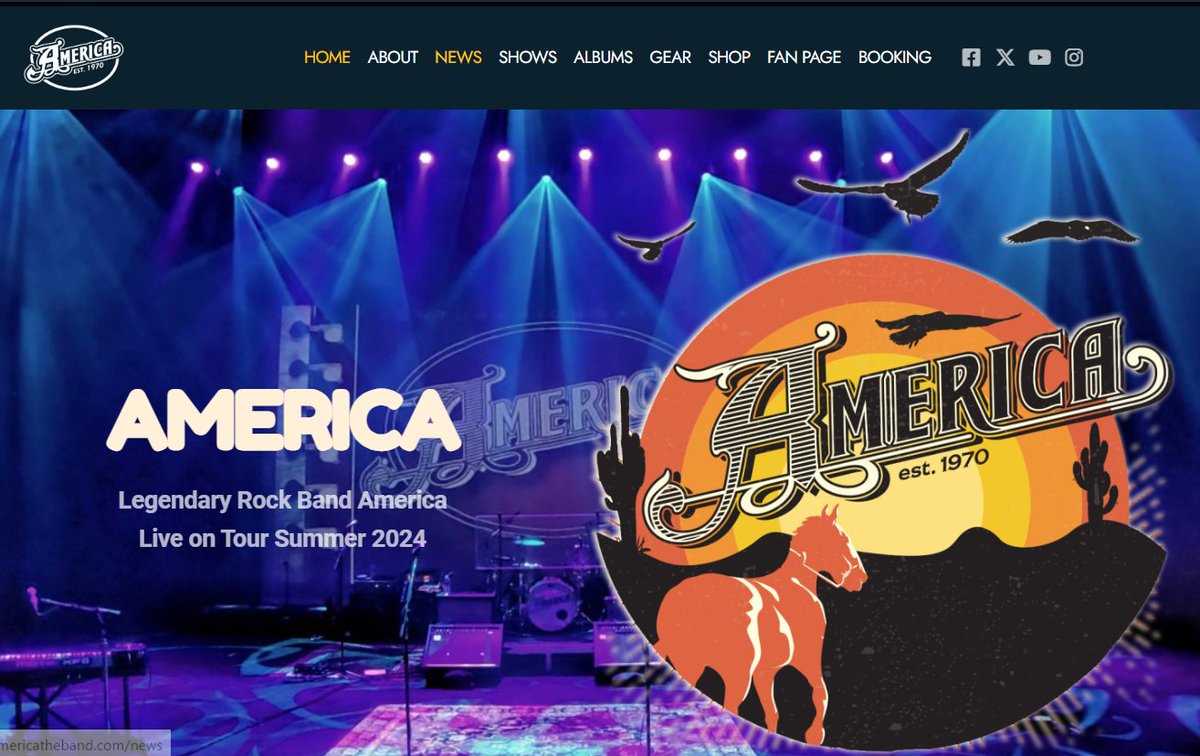 New AMERICA shows being announced soon! Stop by our 'live on tour' website AmericaTheBand.com for updates. #AmericaBand #ClassicRock #VenturaHighway #AmericaOnTour