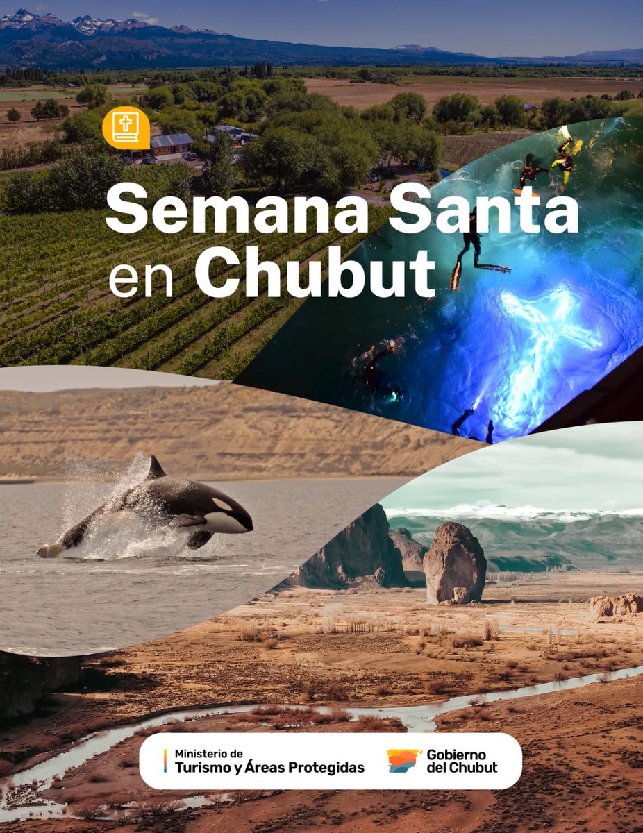 MinTuryAP's tweet photo. #Chubut se prepara con decenas de actividades para el fin de semana extra largo de Semana Santa

Más info. en https://t.co/AgL8izDBMA https://t.co/idT8APaAmN