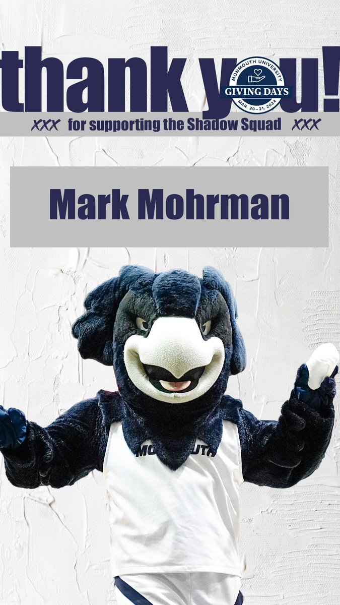 ShadowTheHawk's tweet image. MARKY MARK @MarkMohrman 💪 thank you kind sir!