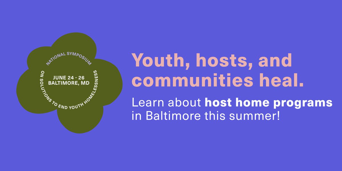Creating support for a #HostHome program for youth experiencing #homelessness has the potential to bring an entire community closer. When hosts provide young people an affirming place to grow into their power, the exchange benefits everyone around them. Join us in #Baltimore in…