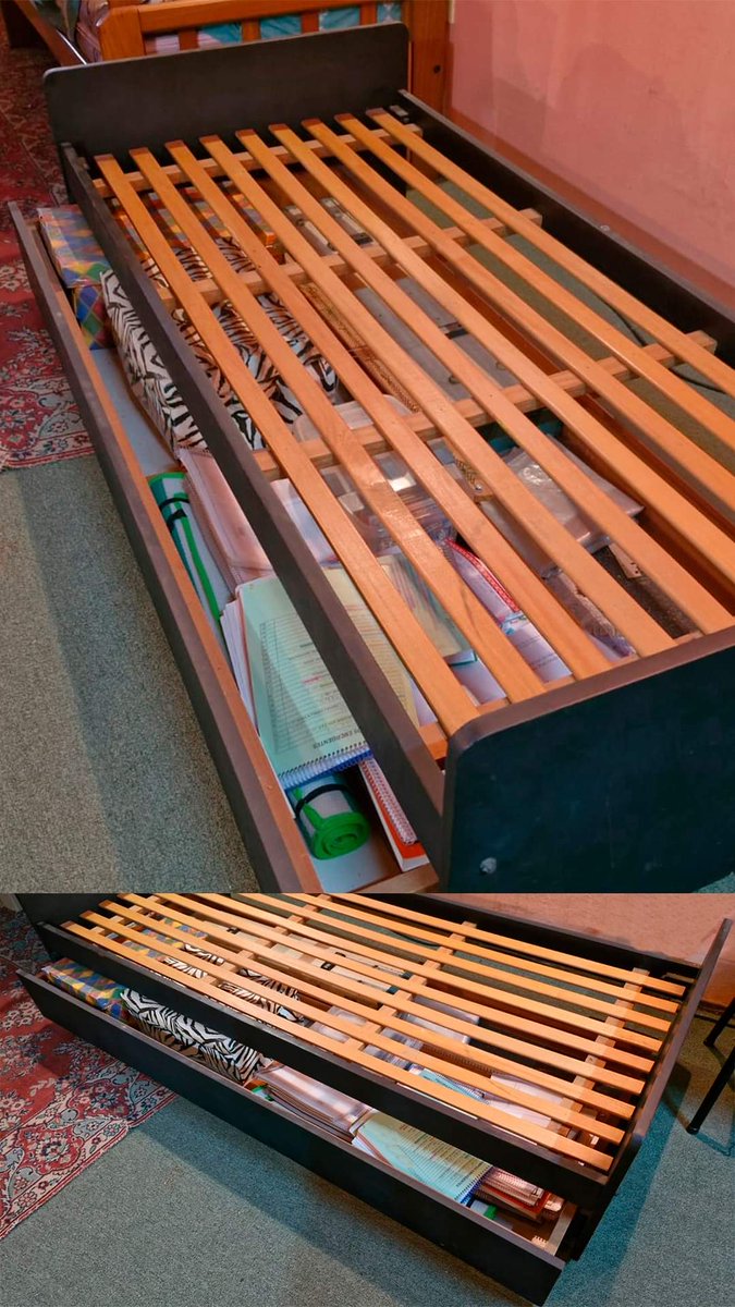 IvaSchellhammer's tweet photo. SE VENDE
Cama de madera negra de 194 cm de largo x 86 cm de ancho (para colchón de 80x190) De alto tiene 47 cm la parte de la cabecera y de los pies, y la parte donde va el colchón 35 cm de alto aprox. Abajo tiene un cajón con ruedas. $50.000 Se retira por Sáenz Peña 3 de Febrero https://t.co/rwEsOtNbZG