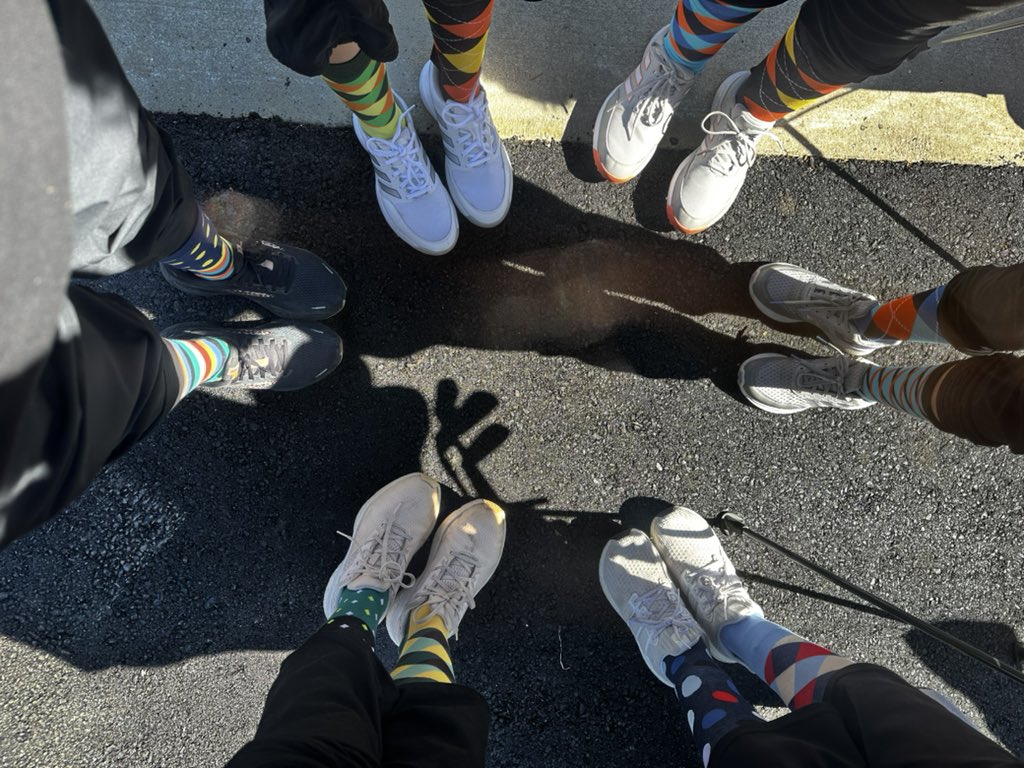 Our Cherokee and Seneca girls golf teams wore their mix-matched socks at the match in support of World Down Syndrome Day <a href="/SenecaFamily/">Seneca High School</a>