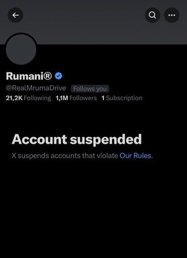 's tweet image. Elon Musk is cleaning up the timeline. Accounts known for promoting onlyfans content/creators are getting suspended. 

Daily Loud, Daniel Marven, &amp;amp; Rumani have gotten suspended so far