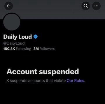's tweet image. Elon Musk is cleaning up the timeline. Accounts known for promoting onlyfans content/creators are getting suspended. 

Daily Loud, Daniel Marven, &amp;amp; Rumani have gotten suspended so far