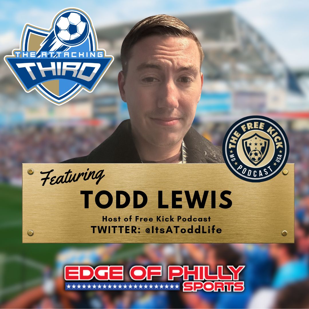 🚨🚨🚨SPECIAL GUEST🚨🚨🚨

Todd Lewis (@ItsaToddLife) from The @FreeKickPod joins @Pat86Bernard on The Attacking Third tonight at 9 PM. They talk all things @PhilaUnion, from coaching to Player Personnel. Get your #Doop on @EoPSports tonight, LIVE at 9 PM.