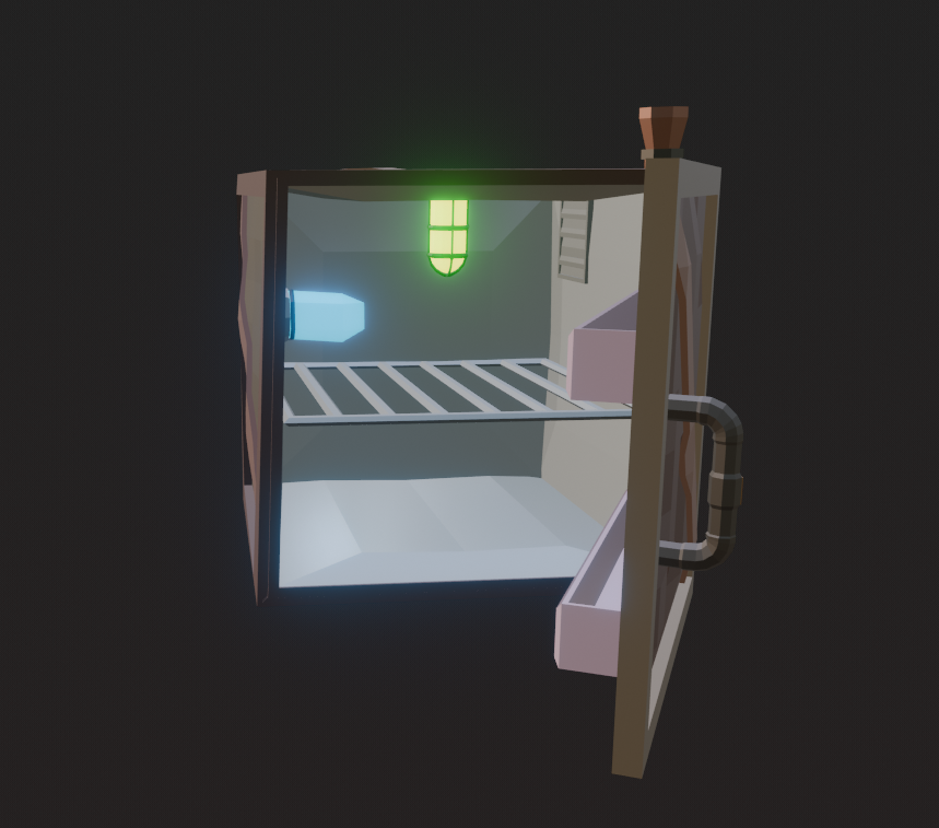 MrFredMakesGame's tweet photo. Made a magic fridge for the tavern, its run through crystalized ice magic and even has a small lightbulb up top, some goblin engineering at its finest #artist #art #3Dart #3Dartist #blender #goblin #goblinengineering #magic #tavern https://t.co/y8dwzMKq0v