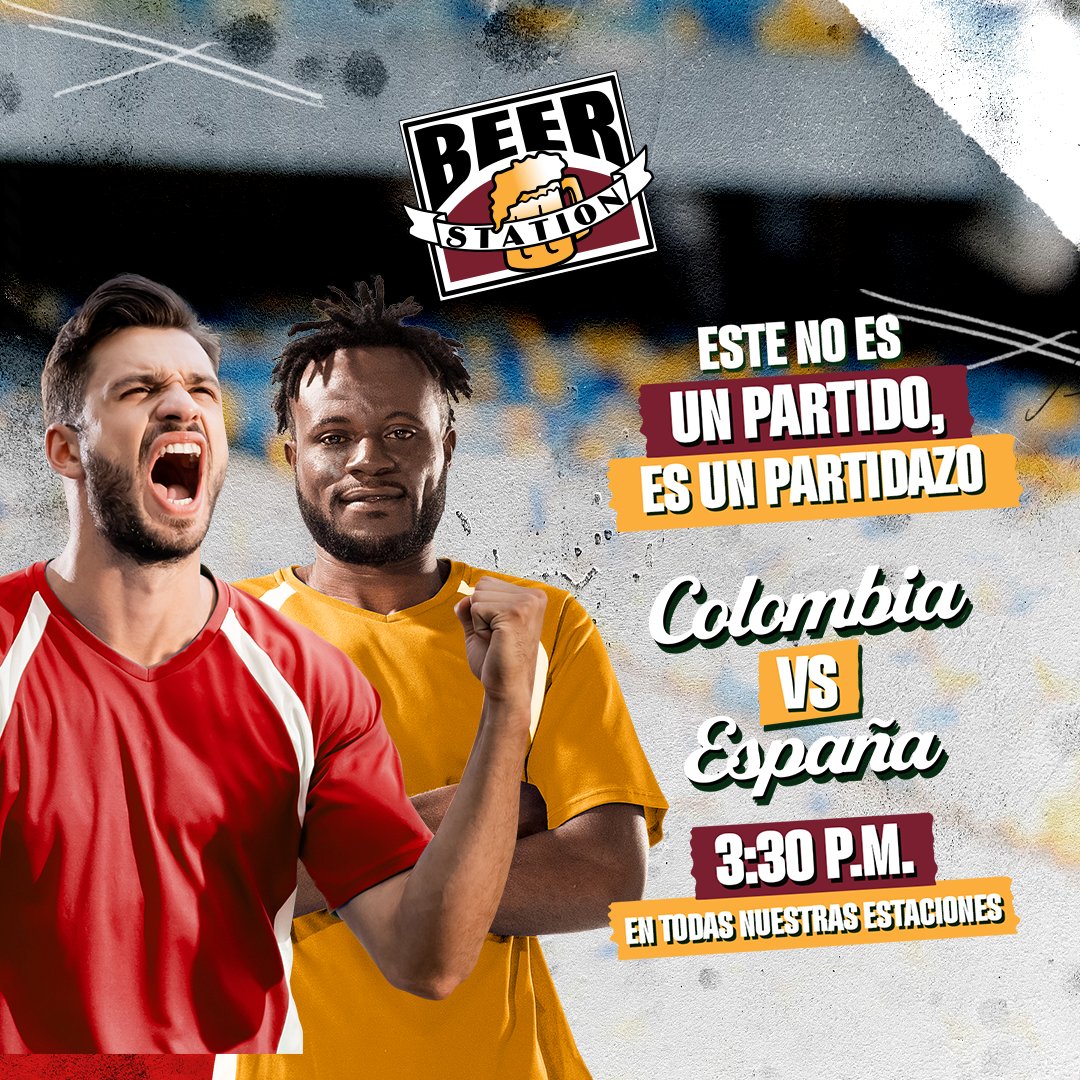 Hoy juega la tricolor y todos estamos listos para vivir 90 minutos de pura emoción, obvio con nuestra beer artesanal. 🇨🇴⚽🍺

¿Cuál es tu marcador? Te leemos en los comentarios. 😎
¡Te esperamos!

#BeerStation #FútbolColombiano