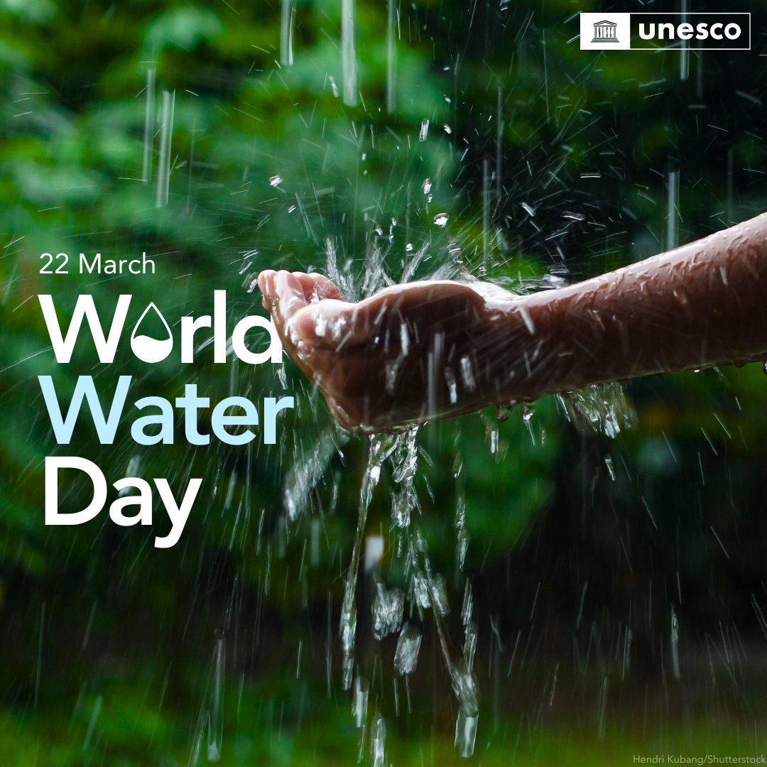 Water is key for peace, security & prosperity. Yet, global water availability & quality are deteriorating at an alarming rate. On Friday's #WorldWaterDay, let’s commit to protecting this precious resource. unesco.org/en/days/world-… via @UNESCO