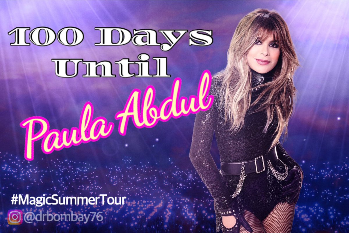 I randomly asked Siri how many more days until June 29th, which is the date that Paula will be performing at the USANA Amphitheater…and it turns out it’s exactly 100 days!! 🤩🥳💃🏻🪩🕺🏻 Woo-hoo!! I can’t wait!! 

@paulaabdul #magicsummertour2024 #paulaabdul