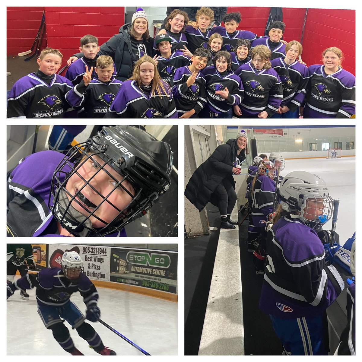 Great day for our Ravens hockey team!  Amazing examples of sportsmanship and teamwork!