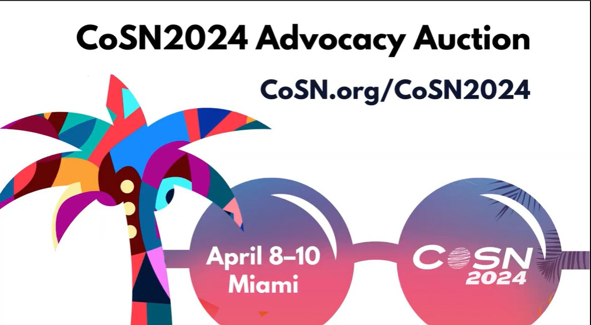 Attending #CoSN2024, the EdTech conference of the year? -cosn.org/cosn2024/, join us for the CoSN2024 Advocacy Auction on, Mon, 4/8. Take peek at a preview of some of the items up for bid - youtube.com/watch?v=smL-Kp… #AdvocacyAuction #FundraisingReception #EdTech @keithkrueger