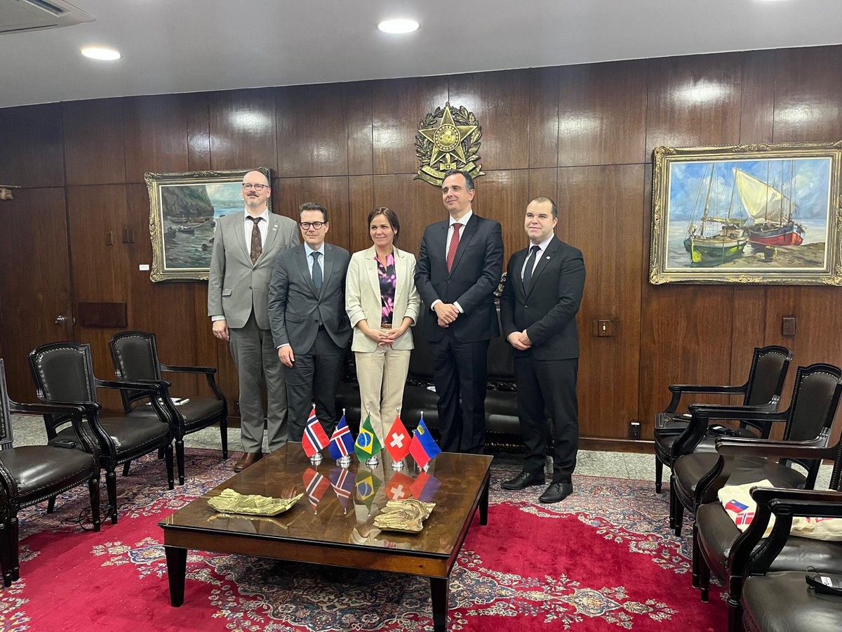 Obrigado @rodrigopacheco pelo interessante debate com a delegação parlamentar @EFTAsecretariat sobre os próximos passos visando a finalização do acordo EFTA-MERCOSUL 🇧🇷🇨🇭🇳🇴🇱🇮🇮🇸