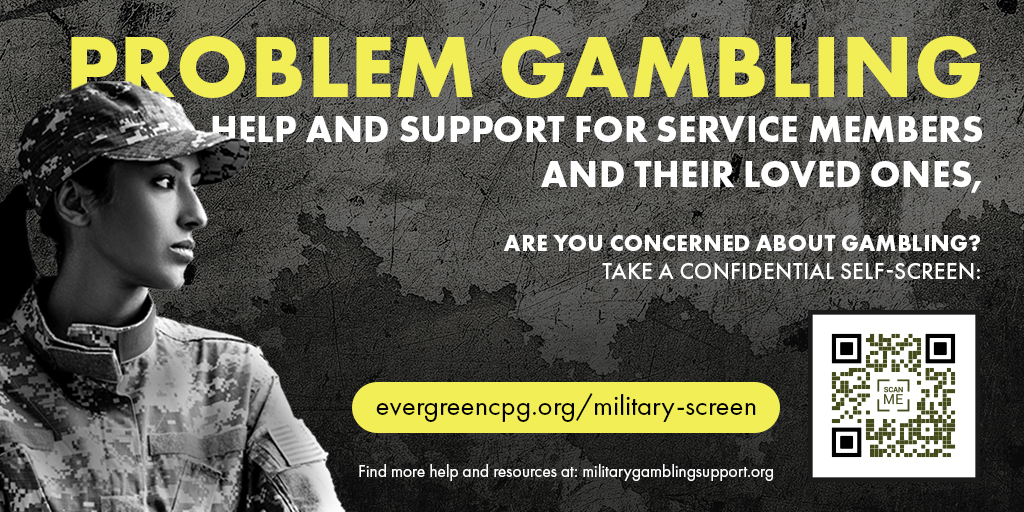Confidential problem gambling eScreen for #military and veterans. Would you prefer to speak with a Problem Gambling Helpline Specialist? 24/7 live response: Call/Text 1-800-547-6133 Chat: militarygamblingsupport.org #MilitarySupport #PGAM2024