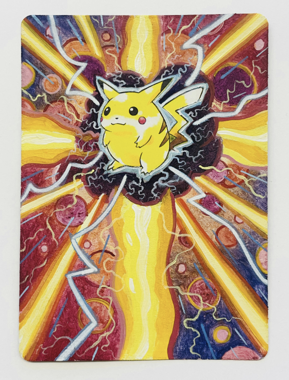 ProjectCurrency's tweet photo. Release Date: 12/3/2023
Initial TCP Market Value (at Release Date): $ 280.00
Raw Card Average Value: $2.50
Artwork Title: Pikapika
Artist: Mazid
Medium: Oil paint on authentic 1999 WoTC Pokemon Pikachu card #60/64 https://t.co/Np5kcGS1hx