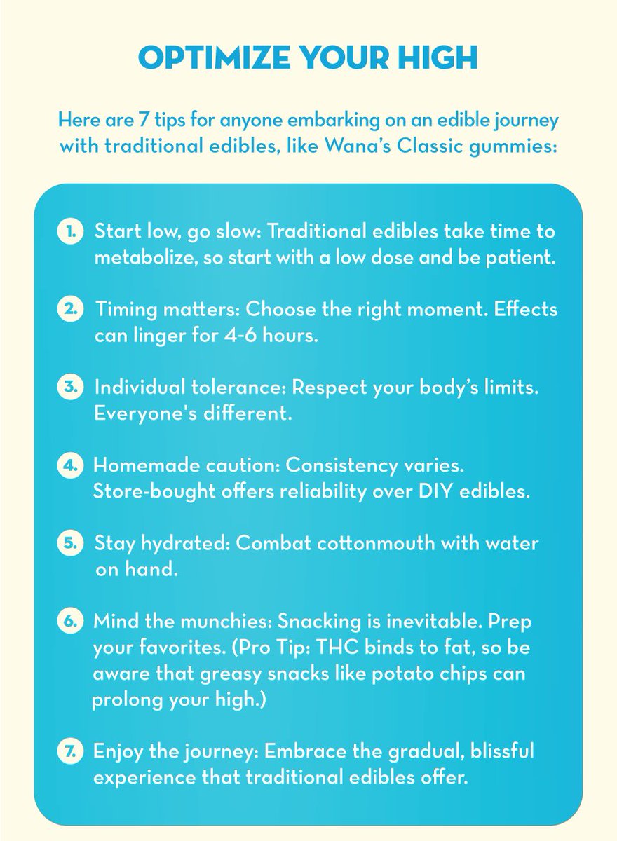 Some great advice for anybody just starting out with edibles (or still adjusting to medical potency vs recreational potency!) from @WanaBrands!

⚠️Valid CO MMJ Card Required 
Hashtags go here: #coloradoalternative #wana #edibles #wanaedibles #cannabisedibles #gummies #thc #dope