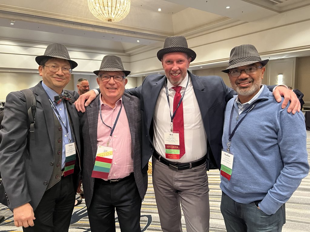 The Roaring 20’s theme at the #2024RSS annual meeting in Chicago. With Madhur Garg, Shalom Kalnicki and Simon Lo.