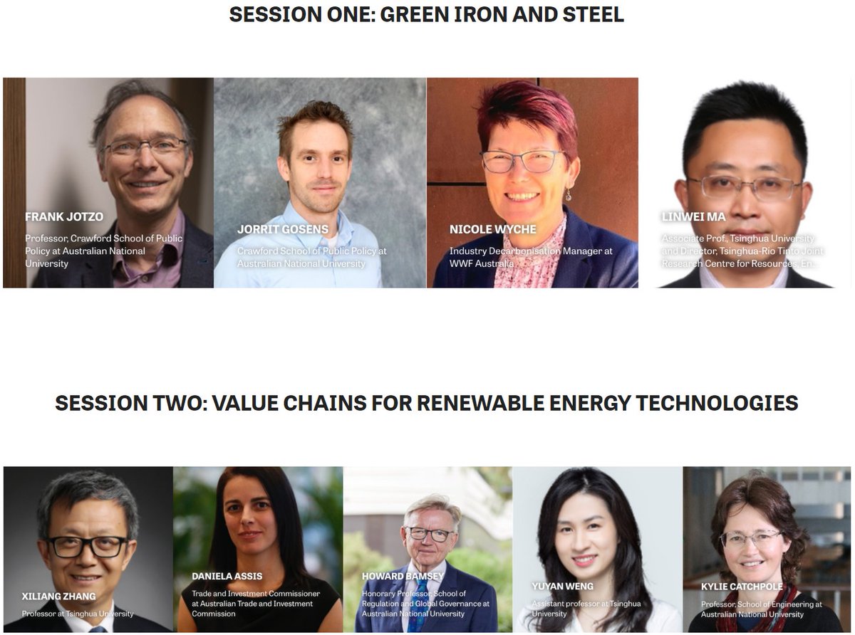 ANU-Tsinghua Australia-China decarbonisation roundtable, on steel and renewables value chains. In Beijing and online, morning of 8 May. Register: app.glueup.cn/event/australi… PM or email for in person attendance. Supported by the National Foundation for Australia-China Relations