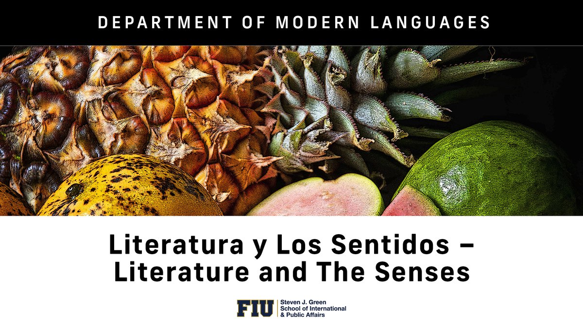 “Literatura y Los Sentidos – Literature and The Senses,” a two-day conference with talks by renowned academics on literature and art, music, food, and theater, will be held March 29-30 at the FIU-MMC Graham University Center Ballrooms. The conference ends with a discussion on