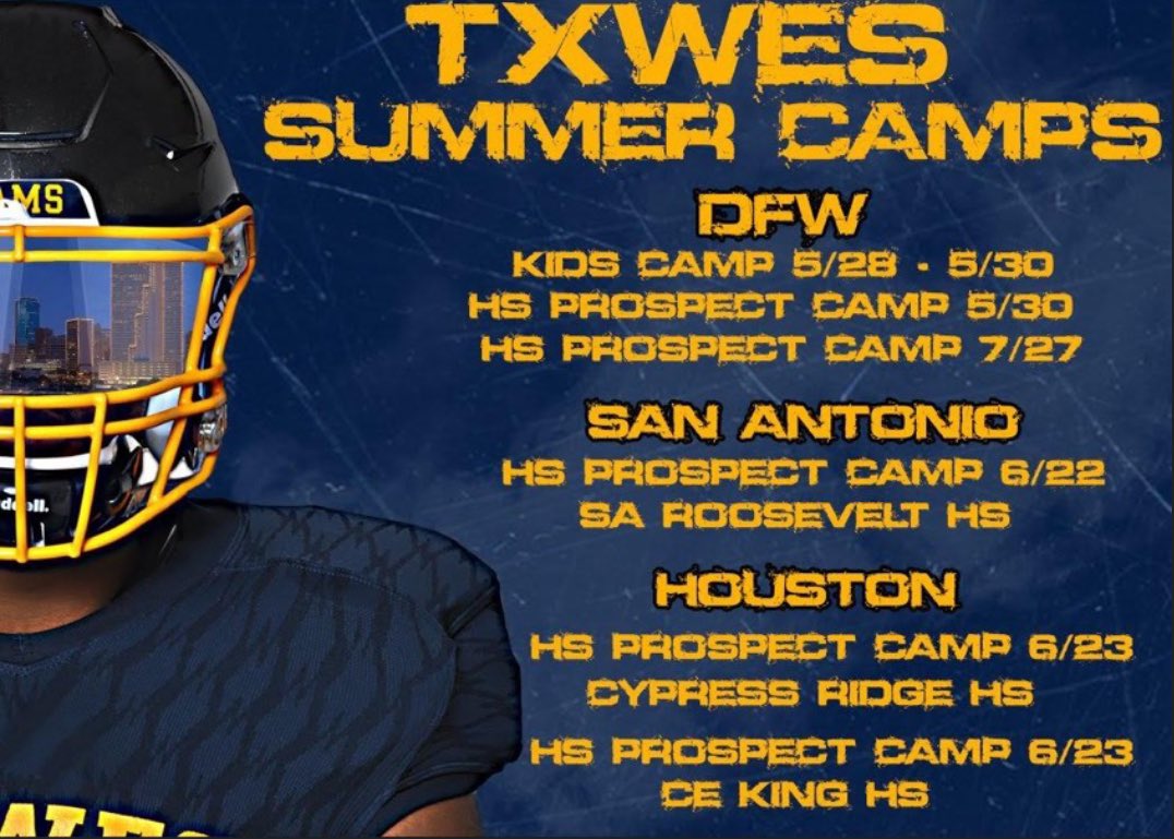 BungoBrock's tweet photo. BIG thank you to @CoachGarnerTWU &amp; @Coach_RGlover for the invite to the  @TxWesFootball football camp!
@CedarParkFB @AllenMarrow @CoachQCPProud @BarksdaleBeau @CoachPedraza60 https://t.co/NRD5mDwfTC