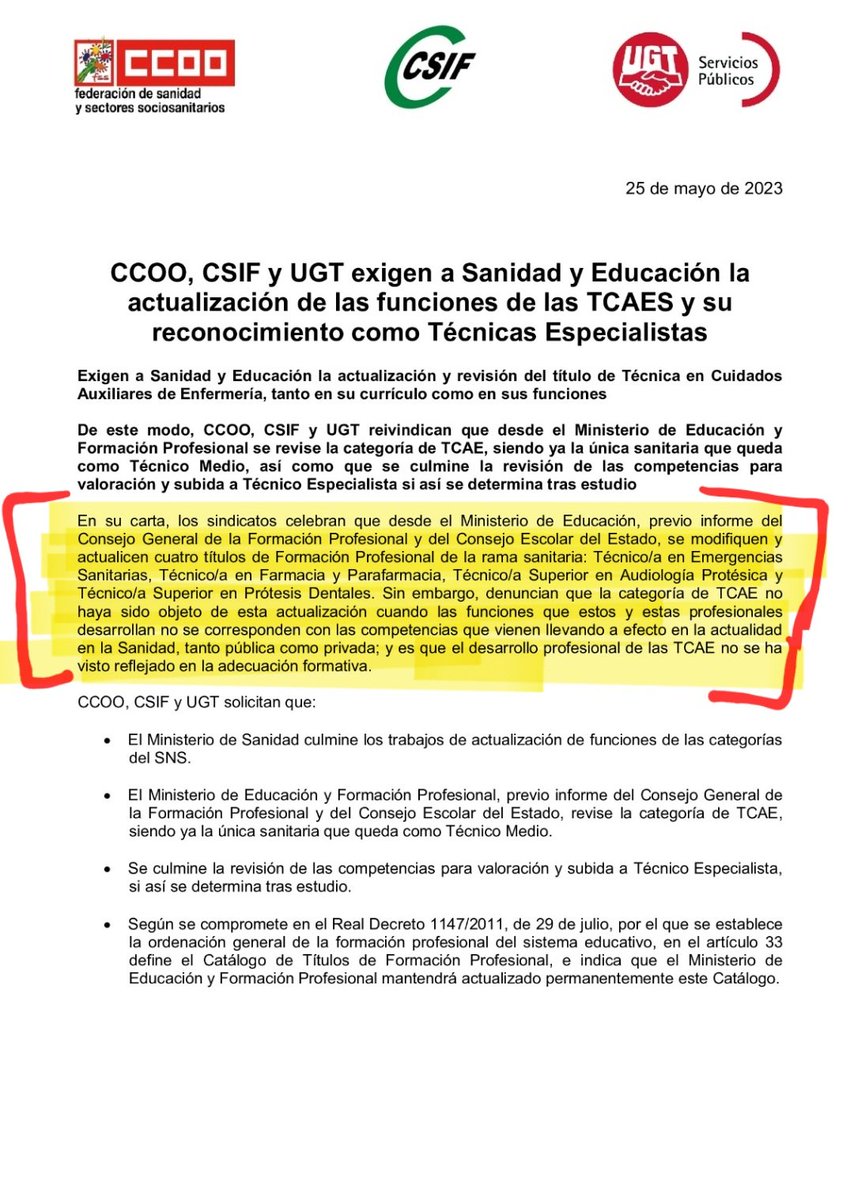 <a href="/CarmenSantosBri/">Carmen Santos</a> <a href="/Yolanda_Diaz_/">Yolanda Díaz</a> Ya lo sabe,antes se manifestaba pidiendo el #C1YA de Técnicos Tcaes,ahora nos ignoran y seguimos Sumando+días y meses a los 17 años en Categoría Inferior, Funciones de 1973 y FP 1400H Logse! <a href="/Pilar_Alegria/">Pilar Alegría</a> <a href="/Monica_Garcia_G/">Mónica García</a> <a href="/joseluisescriva/">José Luis Escrivá</a> ACTUALIZAR YA!📢⏰⌛#tcaefuncionesc1ya💪