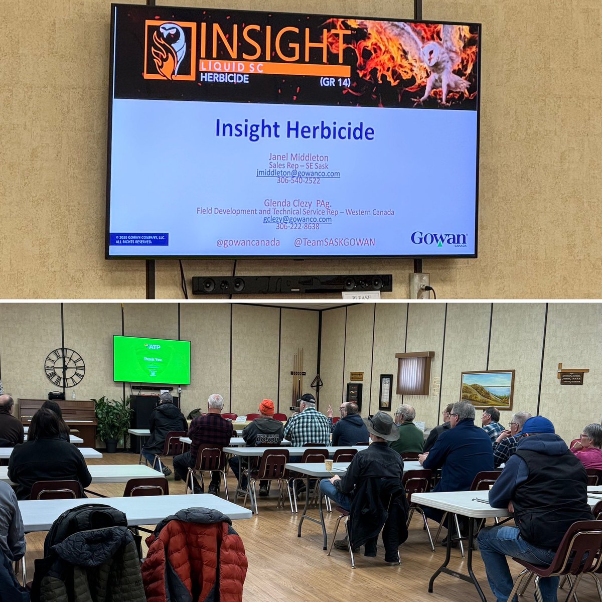 Thanks @NutrienAgCda for the invite to speak about #insightfastestburndown at the grower meeting today in Balgonie, SK. Great questions & chats. @geeclezy @gowancanada