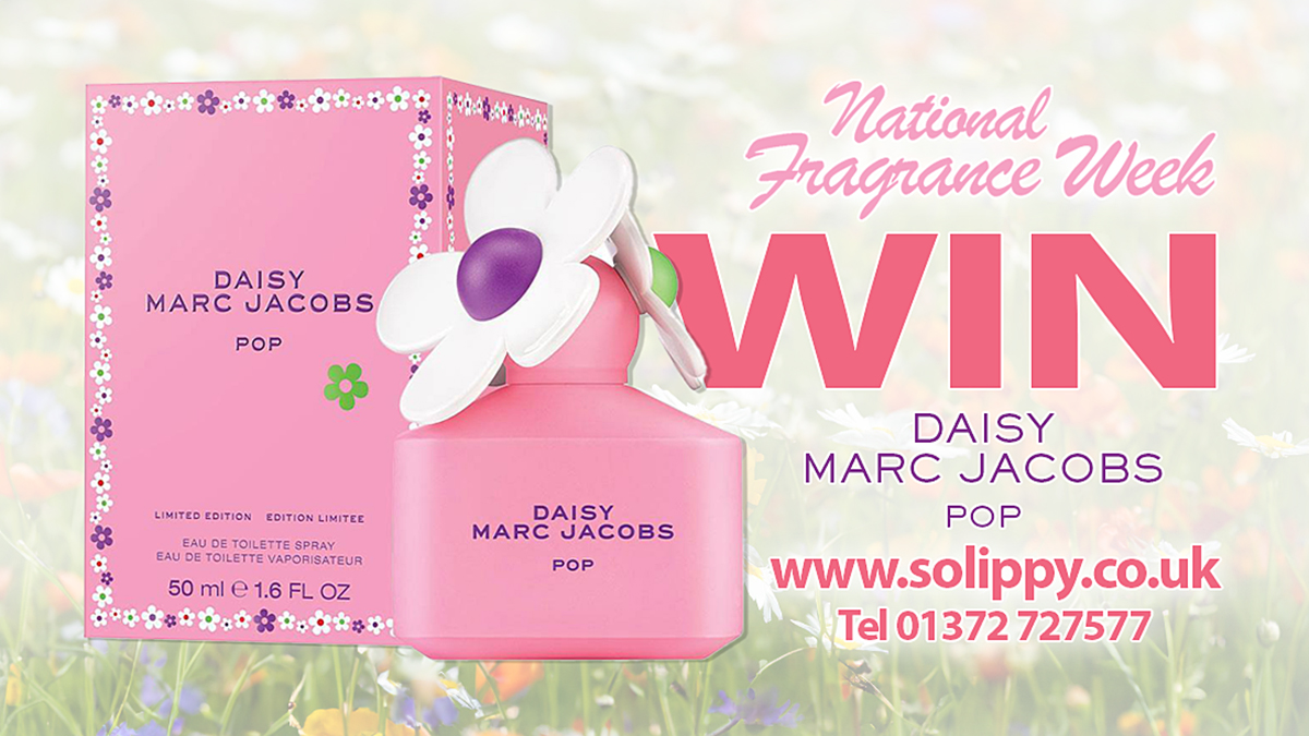 Enter our #competition for #NationalFragranceDay Simply r/t for your chance to #win this #Marcjacobs Daisy POP #fragrance , perfect for #Spring (24/3/24) solippy.co.uk #solippy #perfume #beauty #epsom #Surrey