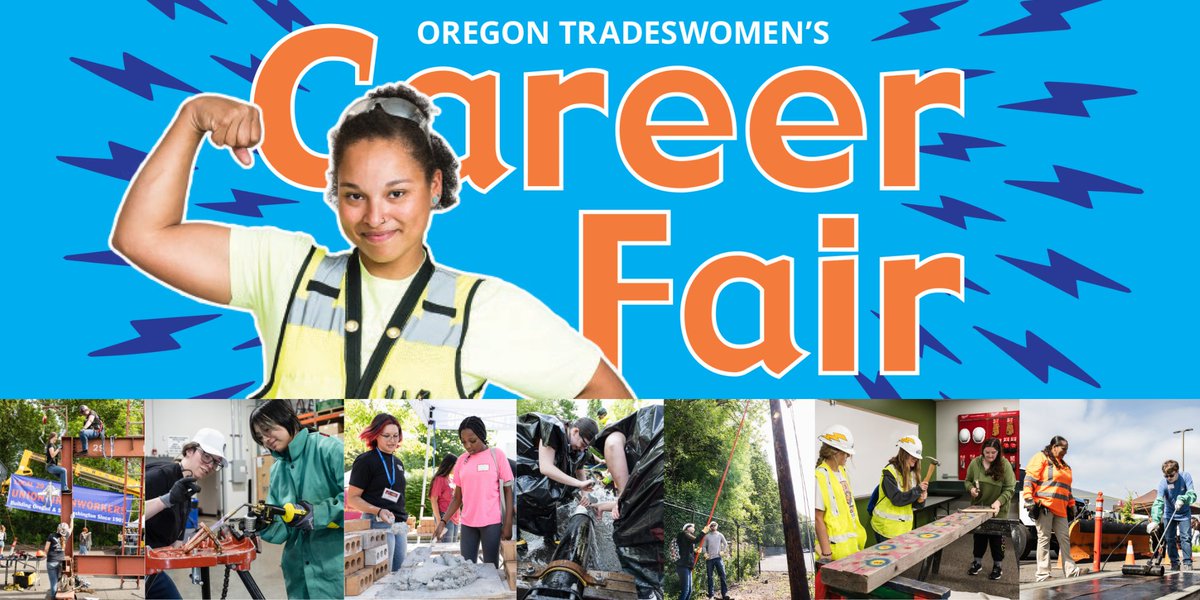Our volunteers are the best and are truly the POWER behind Oregon Tradeswomen’s Career Fair! Volunteer registration is now open for the 2024 Fair and we encourage you to sign up for open volunteer positions as well as spread the word with your network. oregontradeswomen.org/fair/volunteer