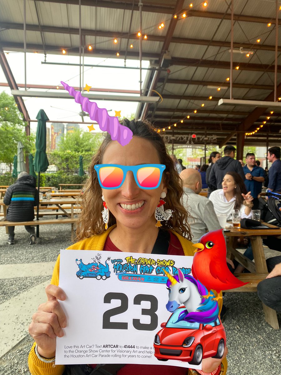 Horn Elementary’s Unicorn Art Car will be #23 at the Houston Art Car Parade!!! <a href="/hornelem/">Horn Elementary</a> <a href="/chandelart/">Dr. Chandel Hancock</a>
