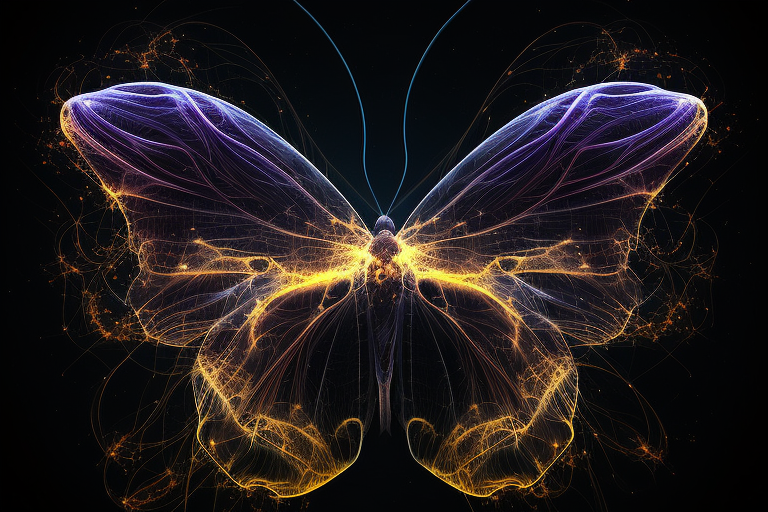 butterfly made of cosmic superstrings #midjourney #midjourneyart #stablediffusion #AIillustration #ai #aiart #aiartcommunity #aigenerated #bot