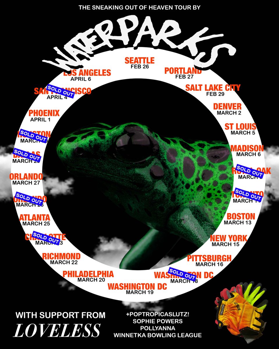 Richmond. It’s all lead to this moment, my show. The Richmond show. The Geoff show. Tomorrow is about you and me. Awsten? No. Otto? No. Anyone reading this outside of Richmond? No. See you soon. waterparksband.com/tour