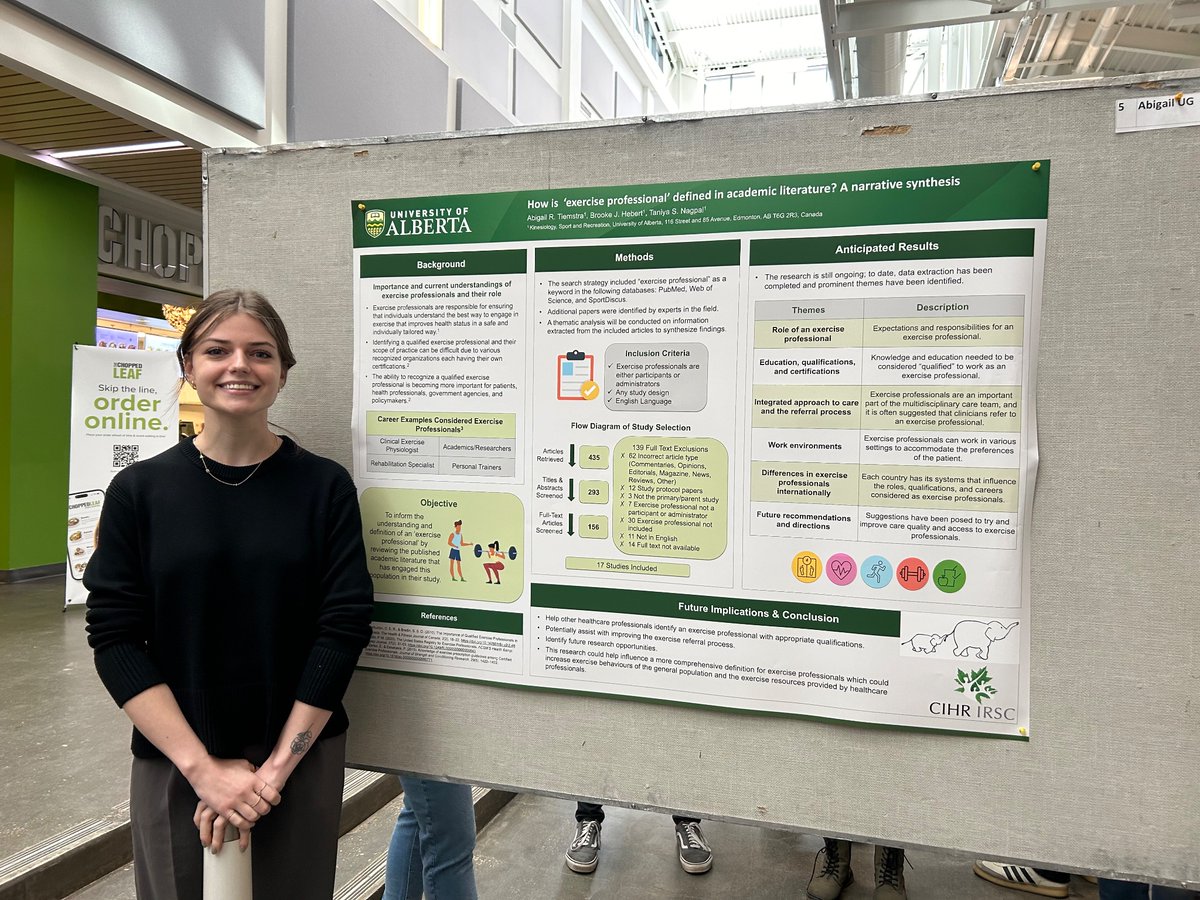 TaniyaNagpal11's tweet photo. Look at this team go! Here is Hanna, Rebecca, Brooke and Abi presenting their undergraduate research projects and Emily presenting her graduate directed studies project at KSR Research Day! @UAlbertaKSR @BonisteelEmily @brookehebert_ https://t.co/kBjrri3nE1