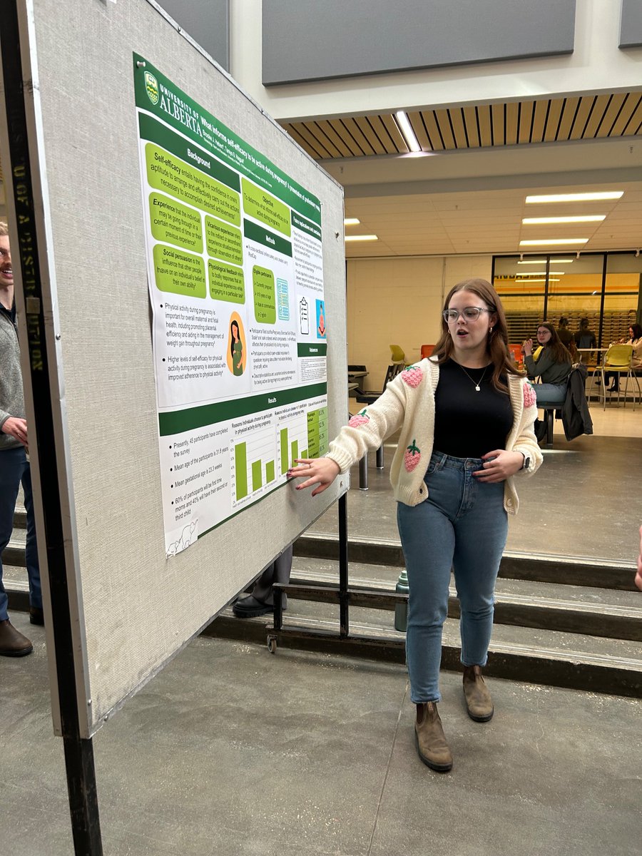 TaniyaNagpal11's tweet photo. Look at this team go! Here is Hanna, Rebecca, Brooke and Abi presenting their undergraduate research projects and Emily presenting her graduate directed studies project at KSR Research Day! @UAlbertaKSR @BonisteelEmily @brookehebert_ https://t.co/kBjrri3nE1