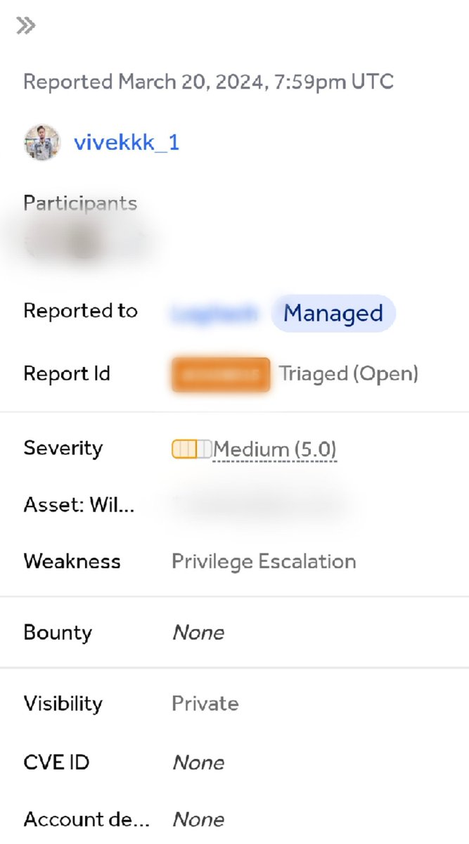 Triaged at <a href="/Hacker0x01/">HackerOne</a> 
Collab with <a href="/Rohan_Lew/">Rohan_lew</a> 😎
<a href="/atif2816/">Atif Alam 🇮🇳</a> ❤
.
.
.
.
#bugbounty #cybersecurity #hacking #infosec #cybersecurity