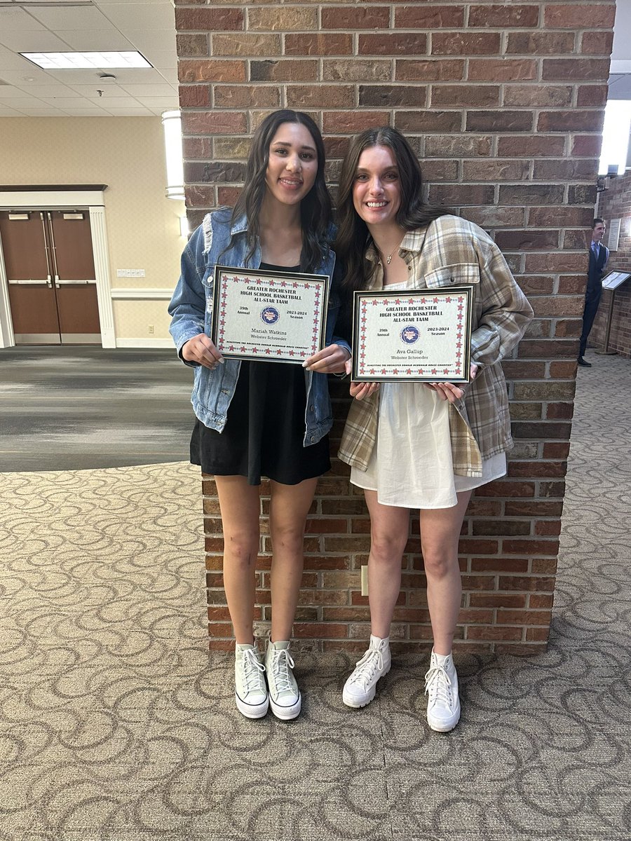 Last night Ava and Mariah were recognized at the Ronald McDonald All Star Banquet!! Come out this Saturday to support them in the Ronald McDonald Game and for a great cause! ❤️