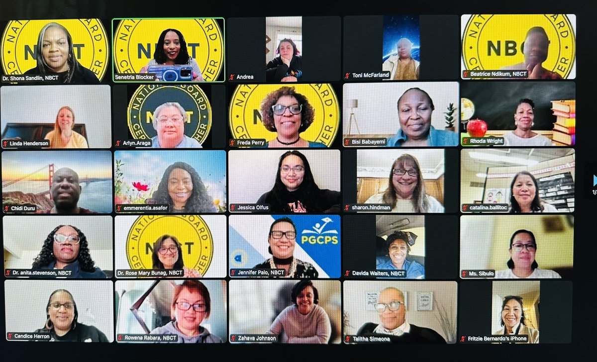 OPLLpgcps's tweet photo. 🍏 Tonight’s National Board Mentor Meeting Focuses on Professional Learning Facilitators. We have 70 #PGCNBCTs. NBCTs had an opportunity to select their learning - New Mentors, Advocacy, Leadership or Effective Presenter! @MentorTeacher4 @MsSandlin_Ed @CoachKHolden14 @DrMYWilson https://t.co/qB2lebgtn8