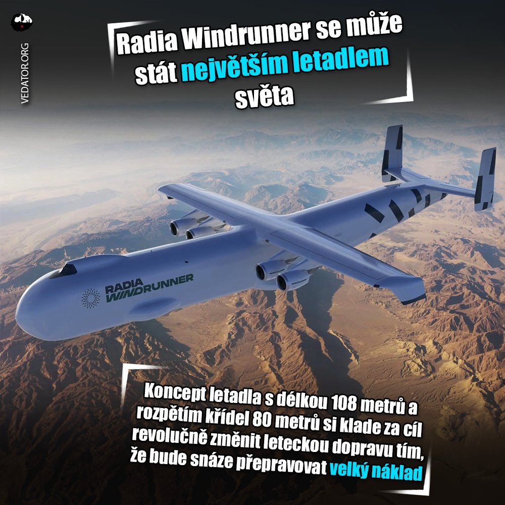 Vedator5's tweet photo. ✈️ Dnešní dopravní letadla jsou do značné míry limitována tím, že jde typicky o modifikace letounů pro cestující. Návrh Windrunneru proto počítá s novými rozměry třeba pro přepravu lopatek větrných turbín.
Víc u kemů hír ►https://t.co/Pl5afUoRlh 🗞️
#letectvi #veda #science https://t.co/G33eznIhxl