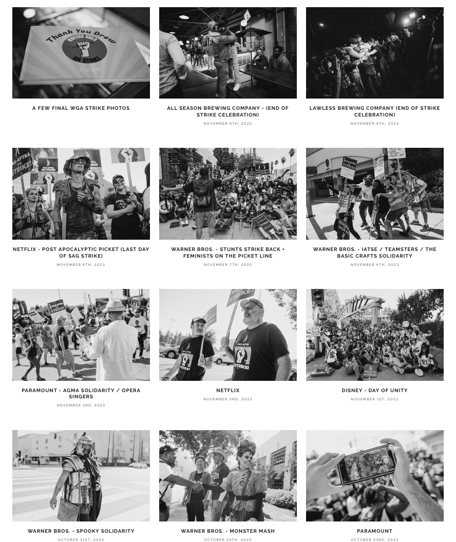 Alright, folks. It took me way too long, but my photographic chronicle of the 2023 WGA/SAG Strikes is officially complete. All photos from May 2nd through November 8th are now up. Hope you like them: jwhendricks.pixieset.com #WGAStrong #WGAStrike #SAGAFTRAStrong #SAGAFTRAStrike