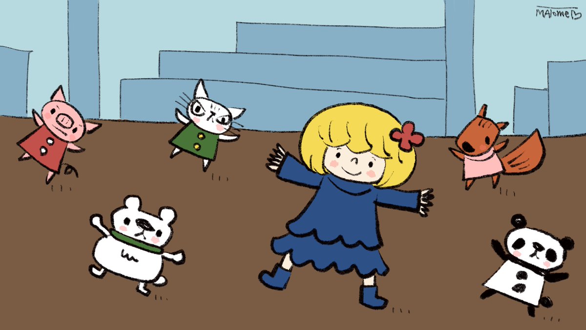 繋がっている。          

 #絵 #イラスト #猫 #ネコ #Cat