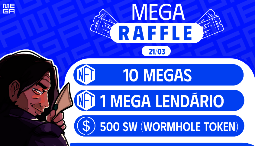 🚨 | A PRIMEIRA MEGA RAFFLE - 🚀

É com muita alegria que iniciamos a nossa primeira MEGA RAFFLE, com mais de $3K em premiações!

Para adquirir acesse: rafffle.famousfoxes.com/raffle/78icvsM… 👈

🗓️ 21/03 - 28/03(ou até os tickets esgotarem).

🏆 Prêmios:
• 1º - 1 MEGA LENDÁRIO;
• 2º - 3x
